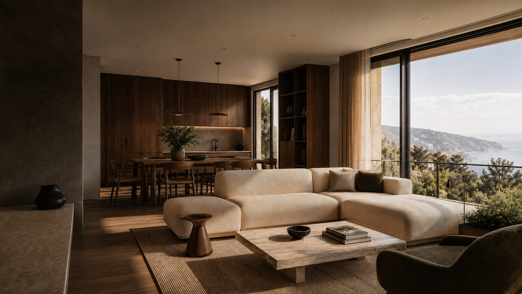 Espacio social contemporáneo conectado al paisaje
