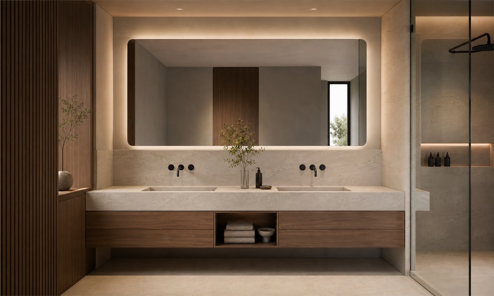 Representación 3D conceptual de Muebles de baño