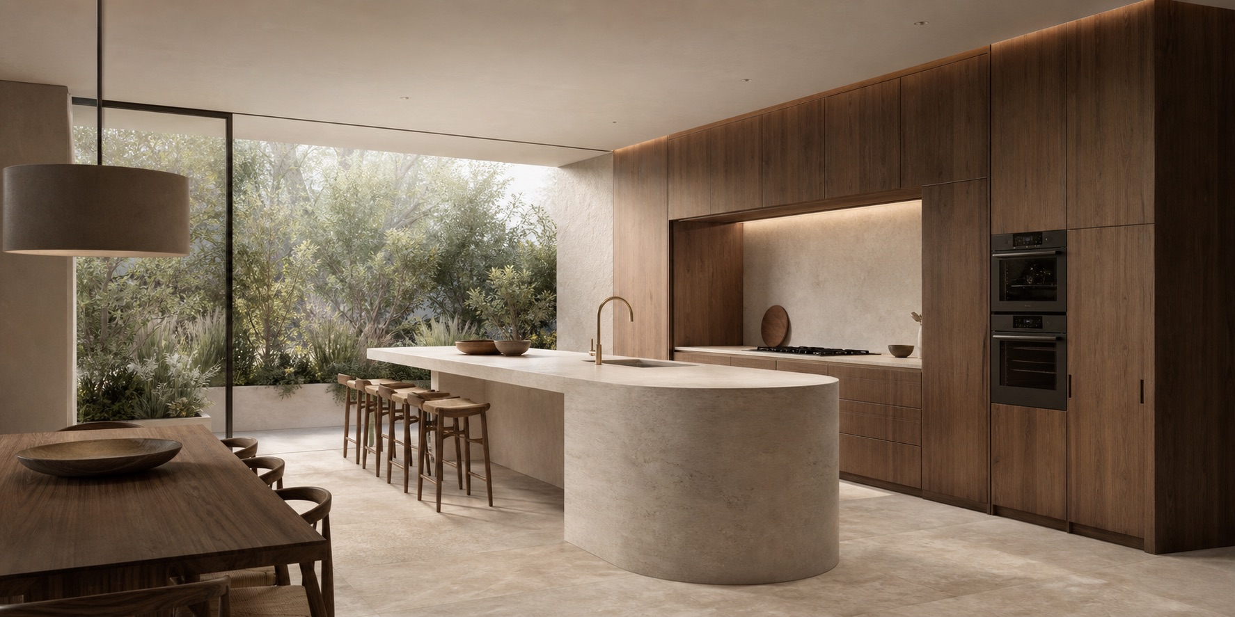 Representación 3D conceptual de Cocinas a medida